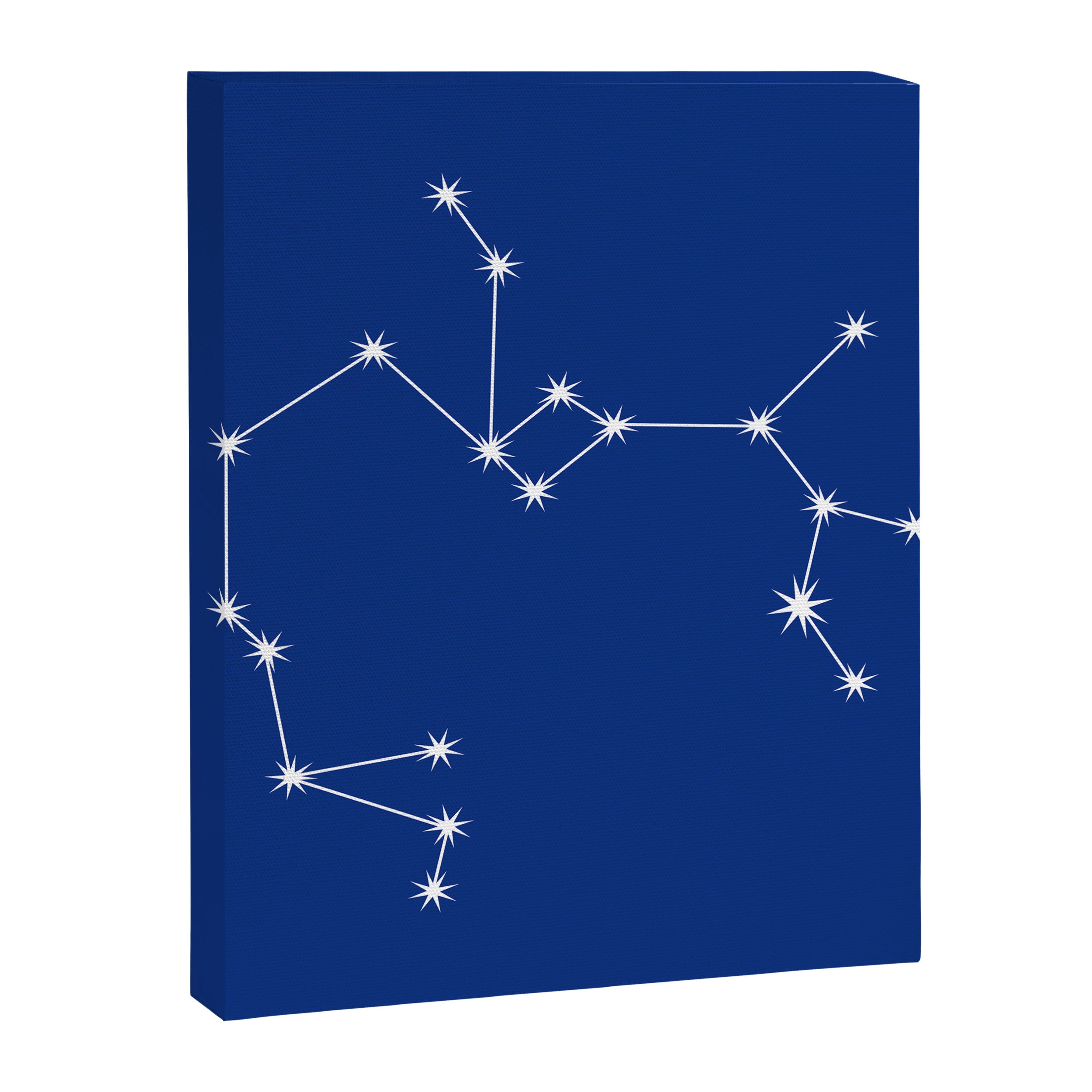 Sagittarius Zodiac Star Constellation Line Art Dark Blue Canvas Print Gallery Image 8
