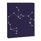 Sagittarius Zodiac Star Constellation Line Art Dark Purple Canvas Print Gallery Image 8