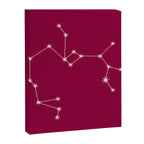 Sagittarius Zodiac Star Constellation Line Art Magenta Pink Canvas Print Gallery Image 8