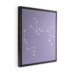 Sagittarius Zodiac Star Constellation Line Art Pastel Lavender Framed Canvas Print Gallery Image 2