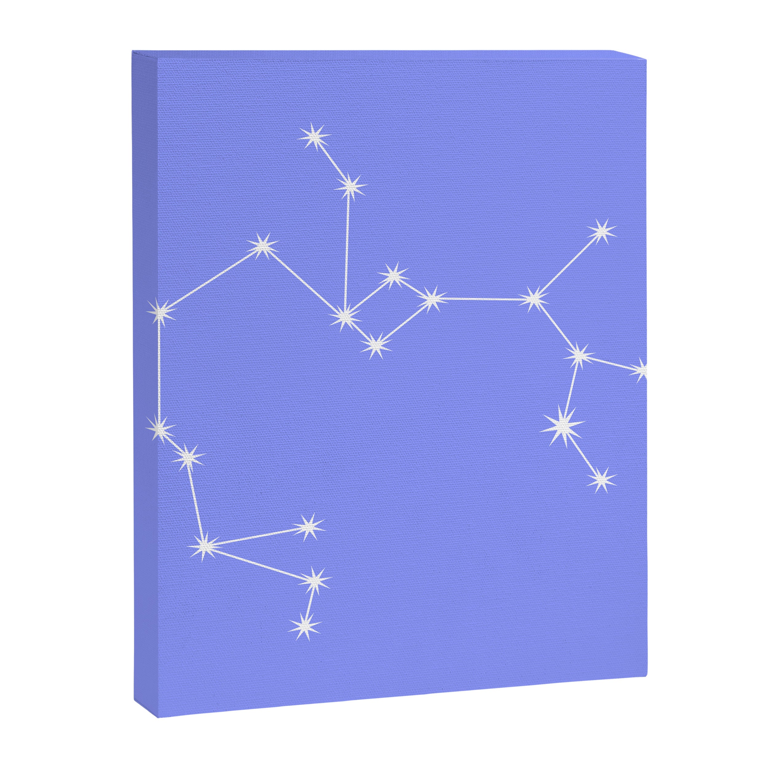 Sagittarius Zodiac Star Constellation Line Art Pastel Purple Canvas Print Gallery Image 8