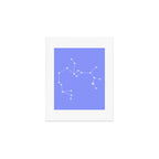 Sagittarius Zodiac Star Constellation Line Art Pastel Purple Art Print Gallery Image 1