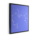 Sagittarius Zodiac Star Constellation Line Art Pastel Purple Framed Canvas Print Gallery Image 2