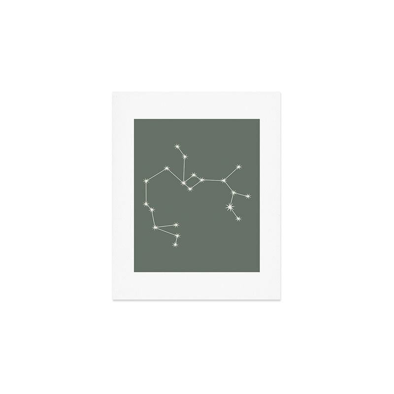 Sagittarius Zodiac Star Constellation Line Art Sage Art Print Gallery Image 1