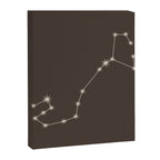 Scorpio Zodiac Star Constellation Line Art Coffee Brown Canvas Print Gallery Image 8