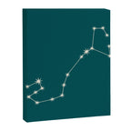 Scorpio Zodiac Star Constellation Line Art Deep Teal Canvas Print Gallery Image 8