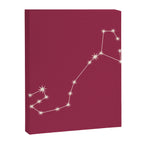 Scorpio Zodiac Star Constellation Line Art Pink Canvas Print Gallery Image 8