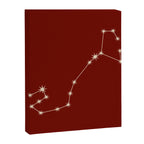 Scorpio Zodiac Star Constellation Line Art Ruby Red Canvas Print Gallery Image 8