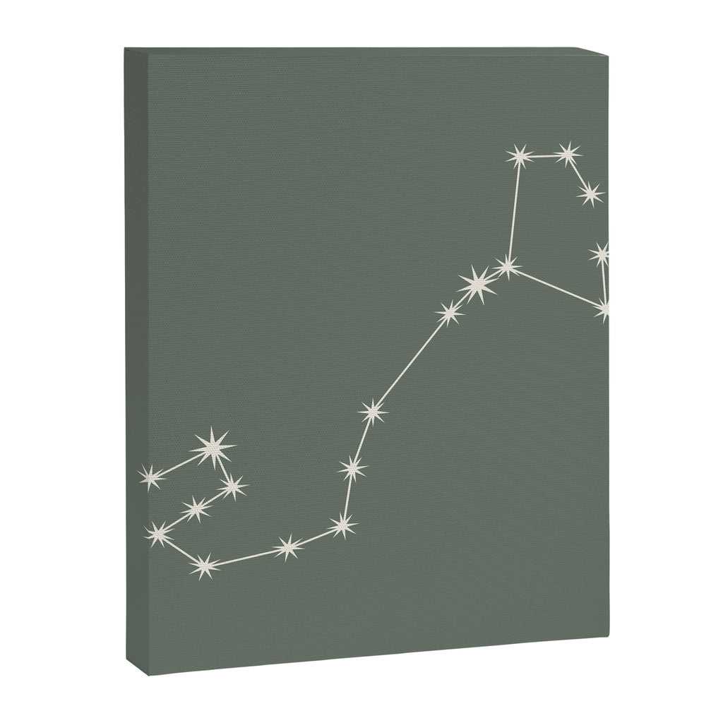 Scorpio Zodiac Star Constellation Line Art Sage Canvas Print Gallery Image 8