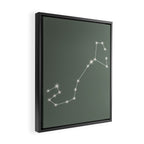 Scorpio Zodiac Star Constellation Line Art Sage Framed Canvas Print Gallery Image 2