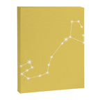 Scorpio Zodiac Star Constellation Line Art Soft Yellow Canvas Print Gallery Image 8