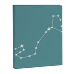Scorpio Zodiac Star Constellation Line Art Teal Canvas Print Gallery Image 8
