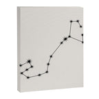 Scorpio Zodiac Star Constellation Line Art White Canvas Print Gallery Image 8