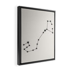 Scorpio Zodiac Star Constellation Line Art White Framed Canvas Print Gallery Image 2