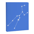 Taurus Zodiac Star Constellation Line Art Bright Blue Canvas Print Gallery Image 8