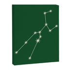 Taurus Zodiac Star Constellation Line Art Green Canvas Print Gallery Image 8