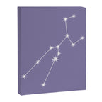 Taurus Zodiac Star Constellation Line Art Lavender Purple Canvas Print Gallery Image 8