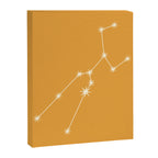Taurus Zodiac Star Constellation Line Art Peach Orange Canvas Print Gallery Image 8