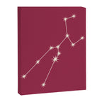 Taurus Zodiac Star Constellation Line Art Pink Canvas Print Gallery Image 8