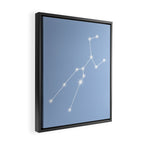 Taurus Zodiac Star Constellation Line Art Sky Blue Framed Canvas Print Gallery Image 2