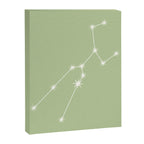 Taurus Zodiac Star Constellation Line Art Soft Green Canvas Print Gallery Image 8