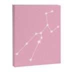 Taurus Zodiac Star Constellation Line Art Soft Pink Canvas Print Gallery Image 8