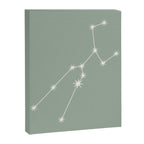 Taurus Zodiac Star Constellation Line Art Soft Sage Canvas Print Gallery Image 8