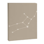 Virgo Zodiac Star Constellation Line Art Beige Canvas Print Gallery Image 8