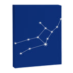 Virgo Zodiac Star Constellation Line Art Dark Blue Canvas Print Gallery Image 8