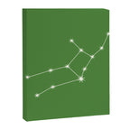 Virgo Zodiac Star Constellation Line Art Kelly Green Canvas Print Gallery Image 8