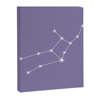 Virgo Zodiac Star Constellation Line Art Lavender Purple Canvas Print Gallery Image 8