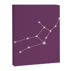 Virgo Zodiac Star Constellation Line Art Mauve Purple Canvas Print Gallery Image 8