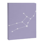 Virgo Zodiac Star Constellation Line Art Pastel Lavender Canvas Print Gallery Image 8