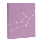 Virgo Zodiac Star Constellation Line Art Pastel Lilac Canvas Print Gallery Image 8
