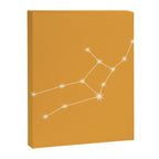 Virgo Zodiac Star Constellation Line Art Peach Orange Canvas Print Gallery Image 8