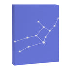 Virgo Zodiac Star Constellation Line Art Periwinkle Purple Canvas Print Gallery Image 8