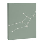 Virgo Zodiac Star Constellation Line Art Soft Sage Canvas Print Gallery Image 8