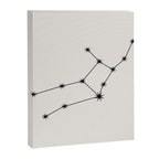 Virgo Zodiac Star Constellation Line Art White Canvas Print Gallery Image 8