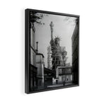 Piecing Together of the Architecture of the Statue Of Liberty In Paris, 1886 black and white photograph Framed Canvas Print Gallery Image 2