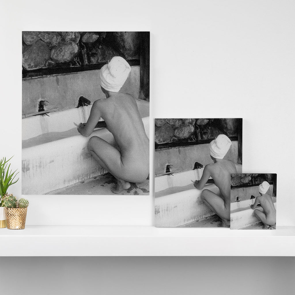 Bath in Paris, Cold Water Flat, Female Nude black and white art photography / photograph Canvas Print Gallery Image 3