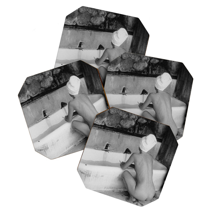 Bath in Paris, Cold Water Flat, Female Nude black and white art photography / photograph Coaster Gallery Image 1