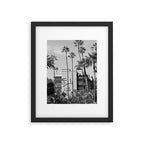Beverly Hills Hotel, California black and white photograph / black and white photography Framed Art Print Gallery Image 4