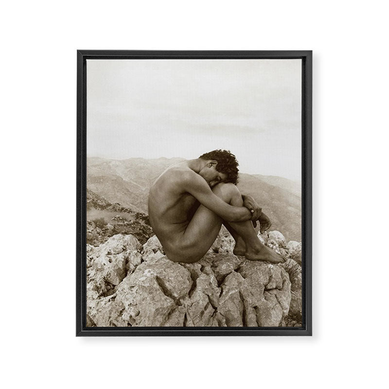 'Caino' Male Nude black and white photograph / black and white photography by Wilhem von Gloeden Framed Canvas Print Gallery Image 8