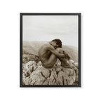 'Caino' Male Nude black and white photograph / black and white photography by Wilhem von Gloeden Framed Canvas Print Gallery Image 8