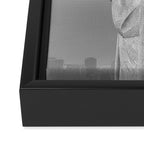 Christ the Redeemer, Rio de Janeiro, Brazil death defying dare devil black and white photography Framed Canvas Print Gallery Image 3