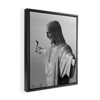 Christ the Redeemer, Rio de Janeiro, Brazil death defying dare devil black and white photography Framed Canvas Print Gallery Image 2
