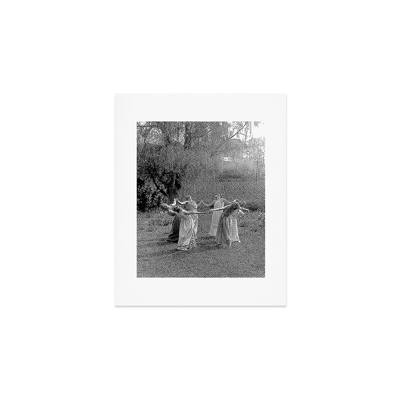 Circle Of Witches, Natchez Trace Vintage Women Dancing black and white photograph - photography - photographs Art Print Gallery Image 1