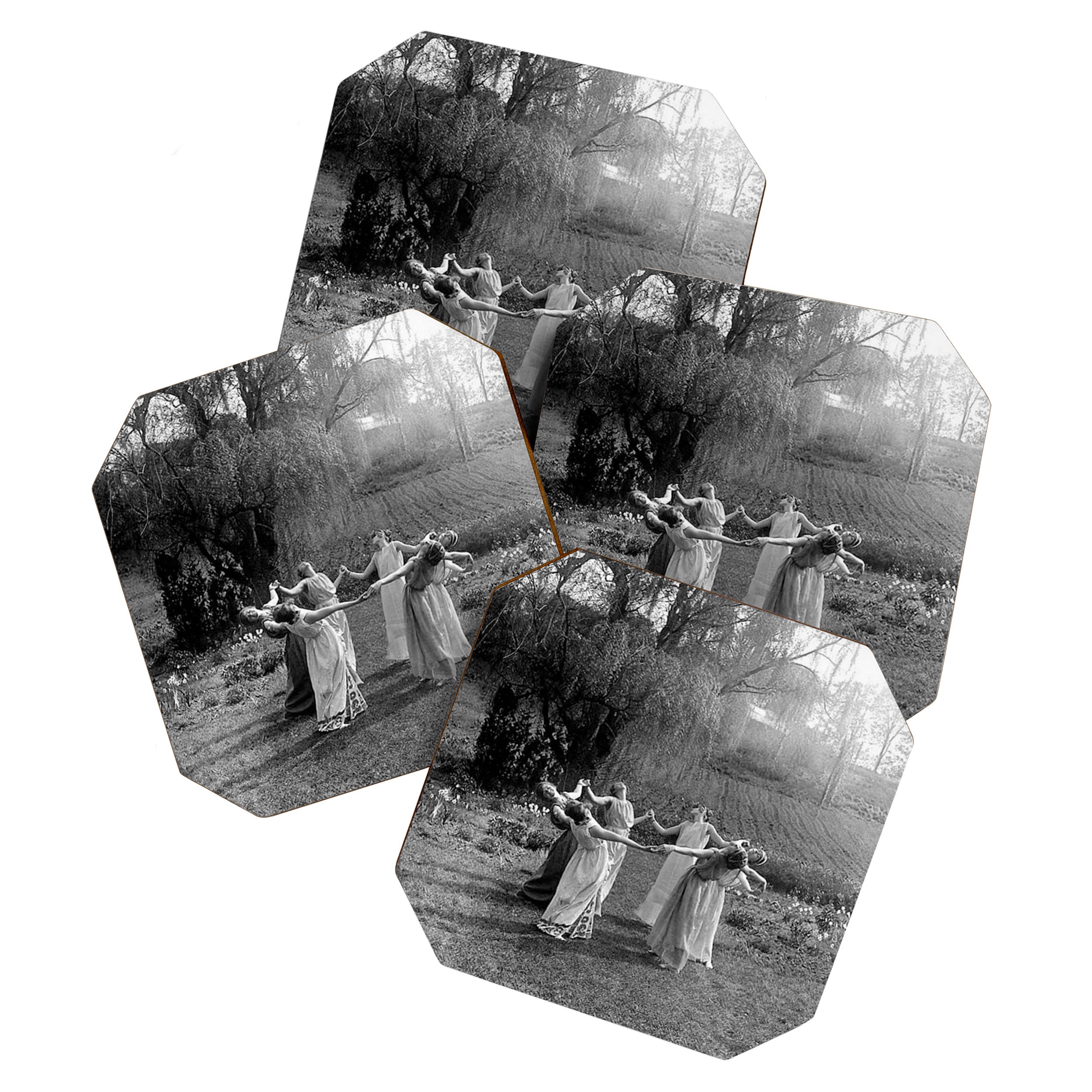 Circle Of Witches, Natchez Trace Vintage Women Dancing black and white photograph - photography - photographs Coaster Gallery Image 1