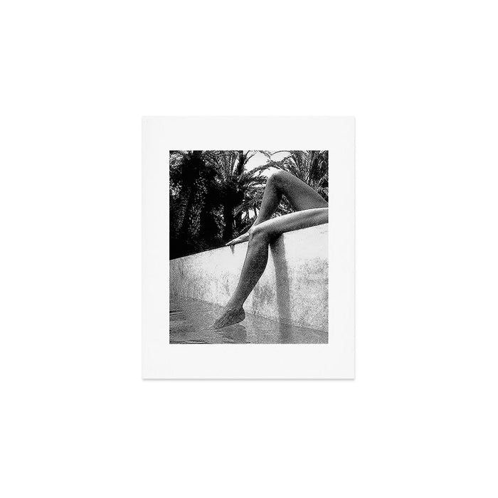 Dip your toes into the water, female form black and white photography - photographs Art Print Gallery Image 1