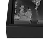 Dogs on a boat black and white canine photograph portrait - photographs - photography Framed Canvas Print Gallery Image 3